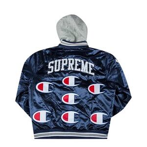 VARSITY JACKET SUPREME X CHAMPION